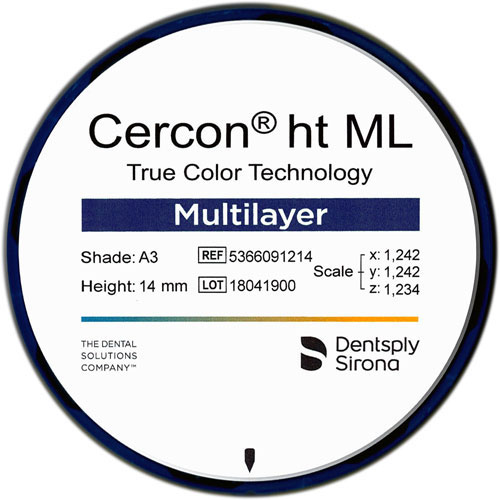 Диск Cercon® ht ML multilayer