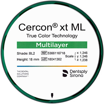 Диск Cercon® xt ML multilayer